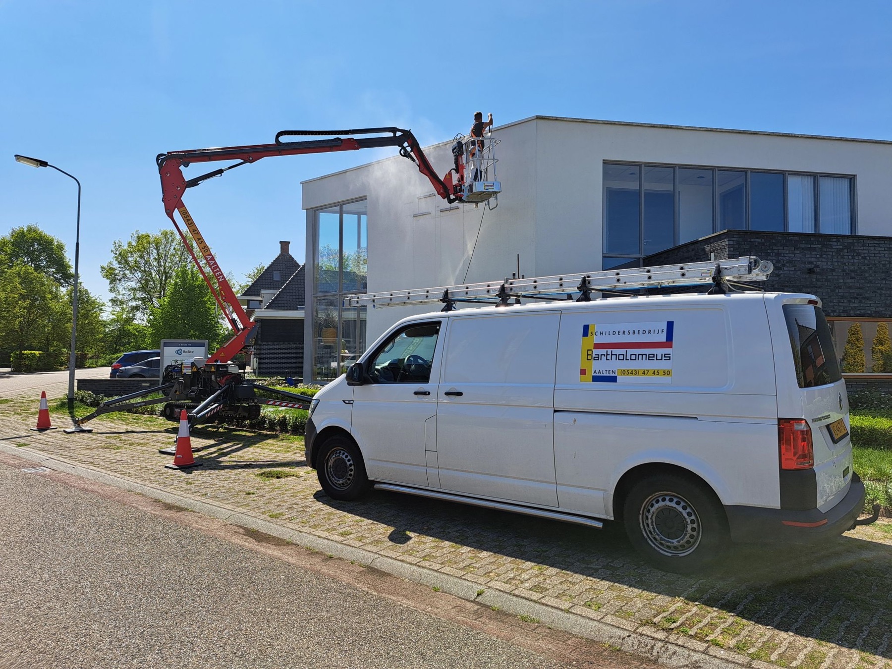 De voorgevel na oplevering