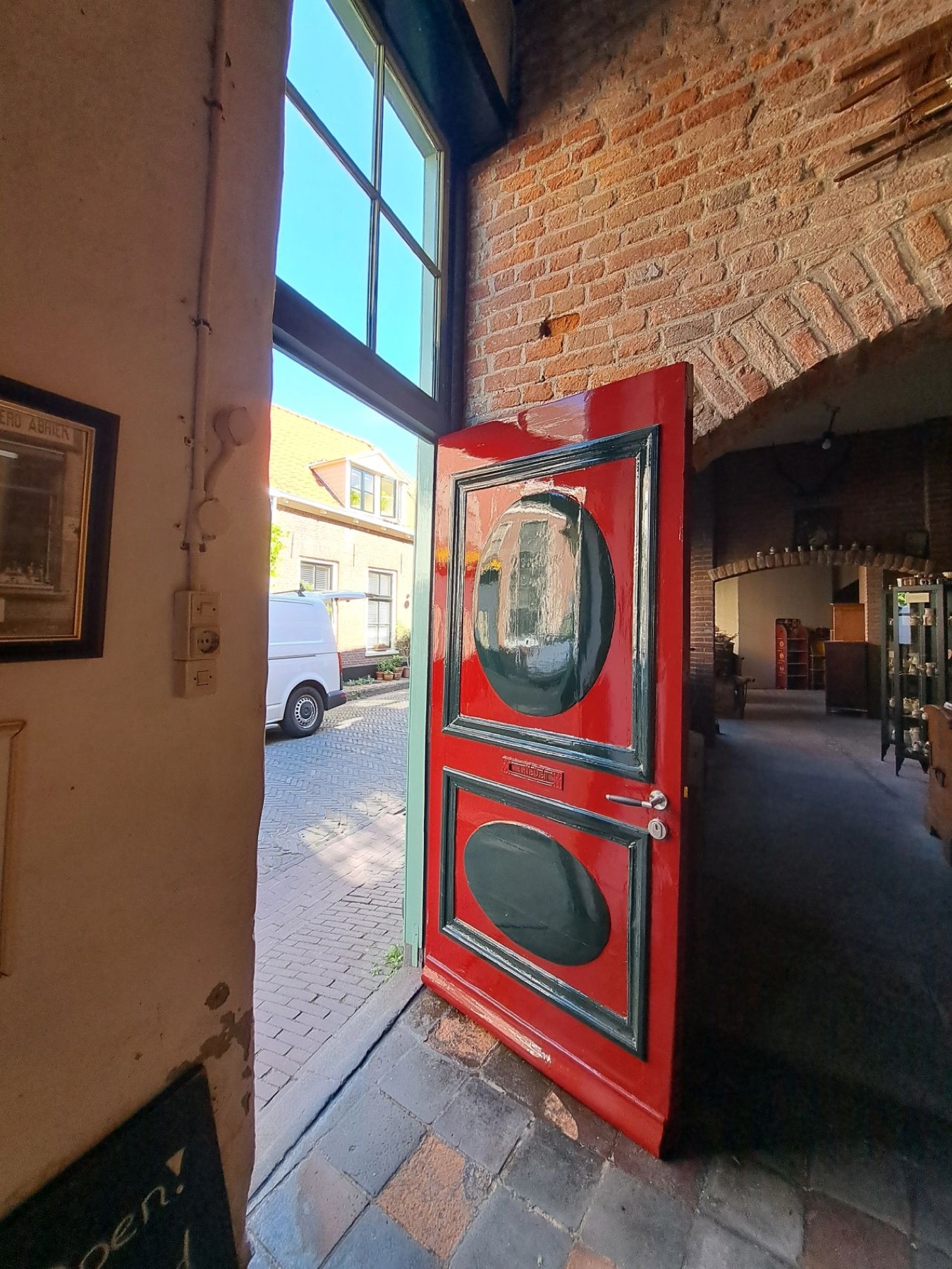 Voordeur, hoogglans afgelakt